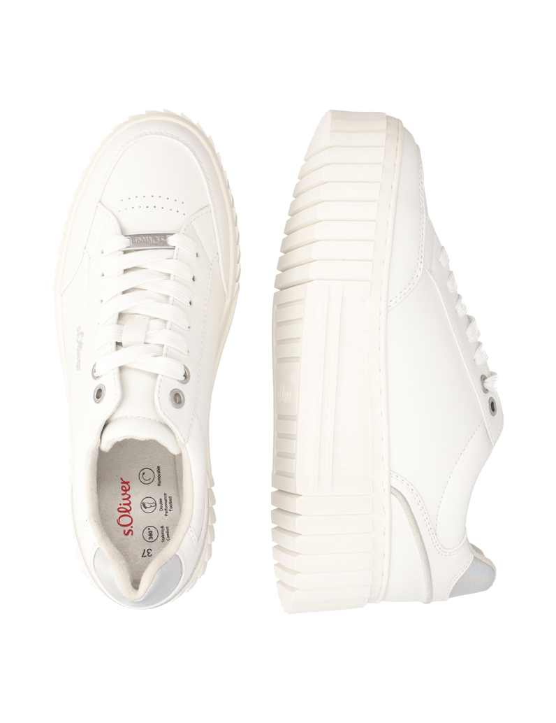 S.Oliver-imitácia-kože-tenisky-biela