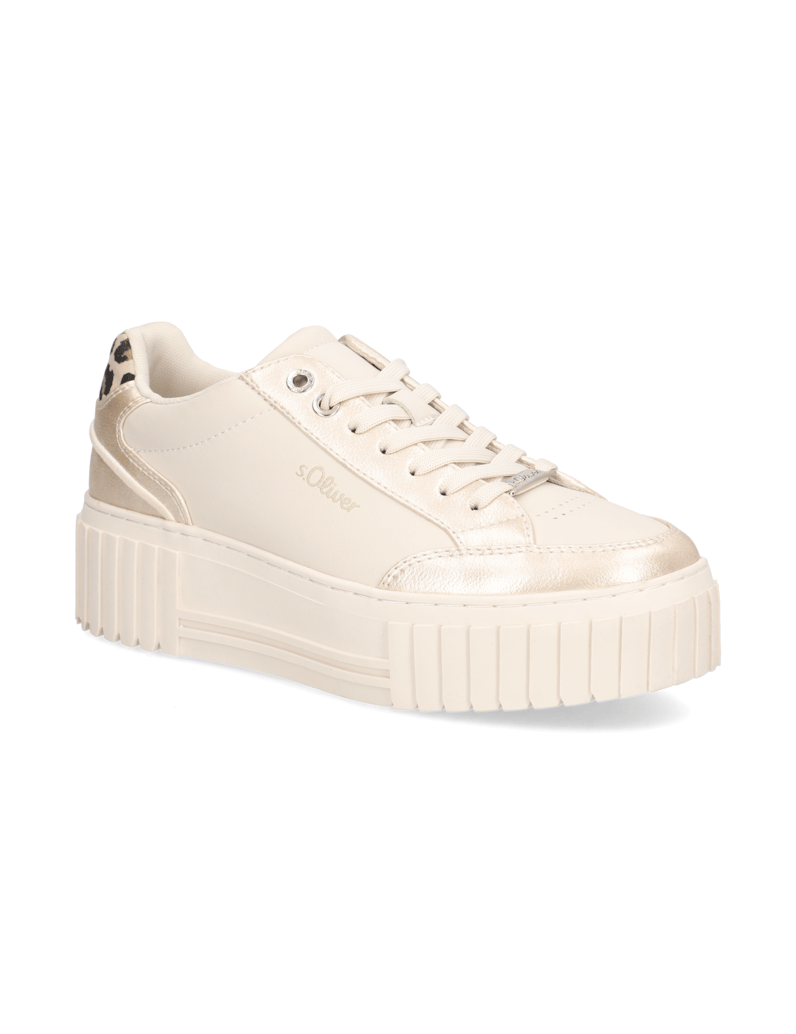 S.Oliver-imitácia-kože-tenisky-biela