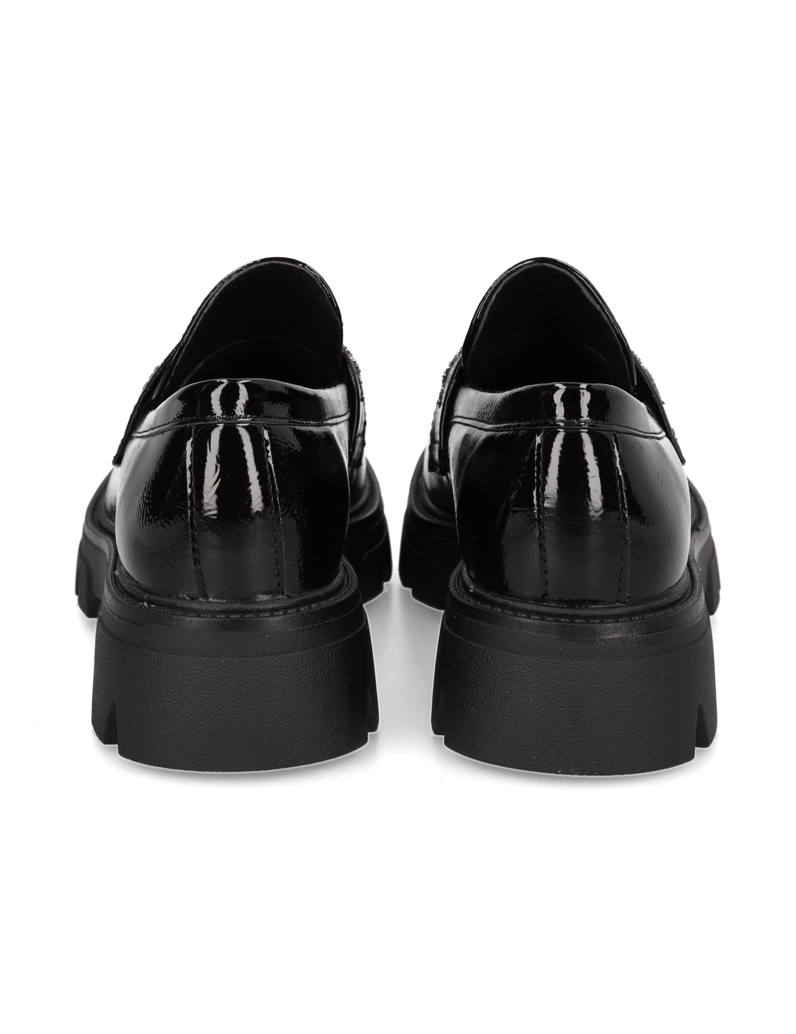 S.Oliver-Lederimitat-Slipper-schwarz