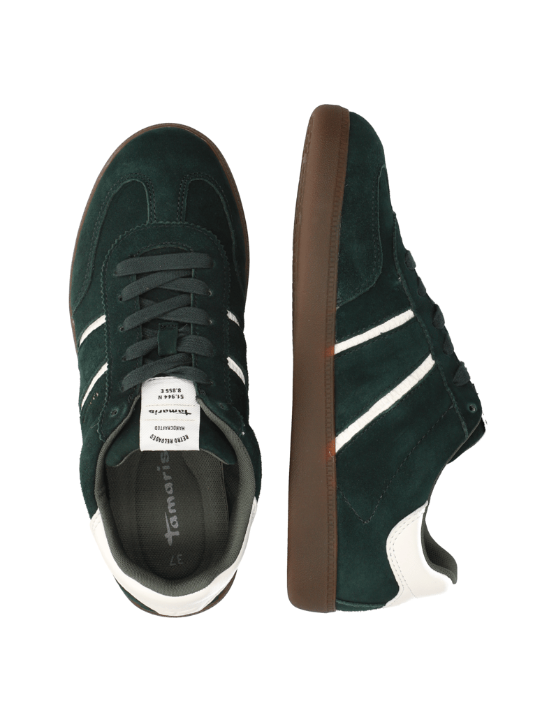 TAMARIS-Veloursleder-Sneaker-weiss