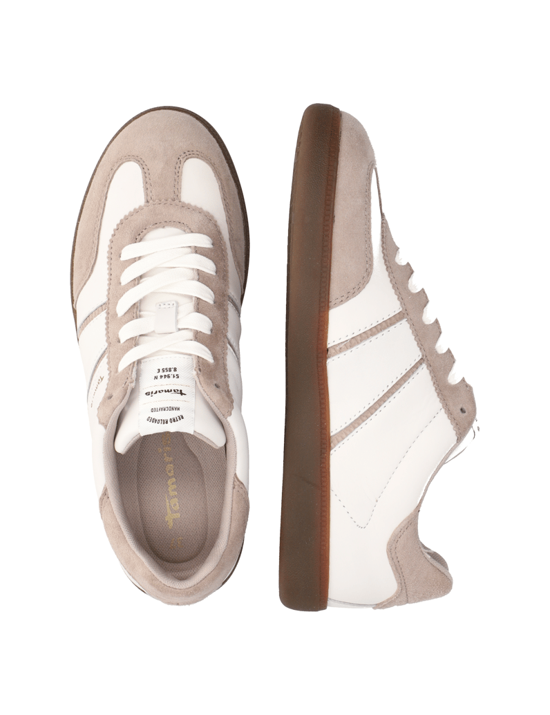 TAMARIS-Lederkombination-Sneaker-weiss