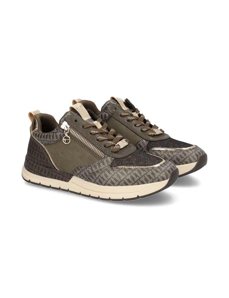 TAMARIS-Lederimitat-Sneaker-oliv