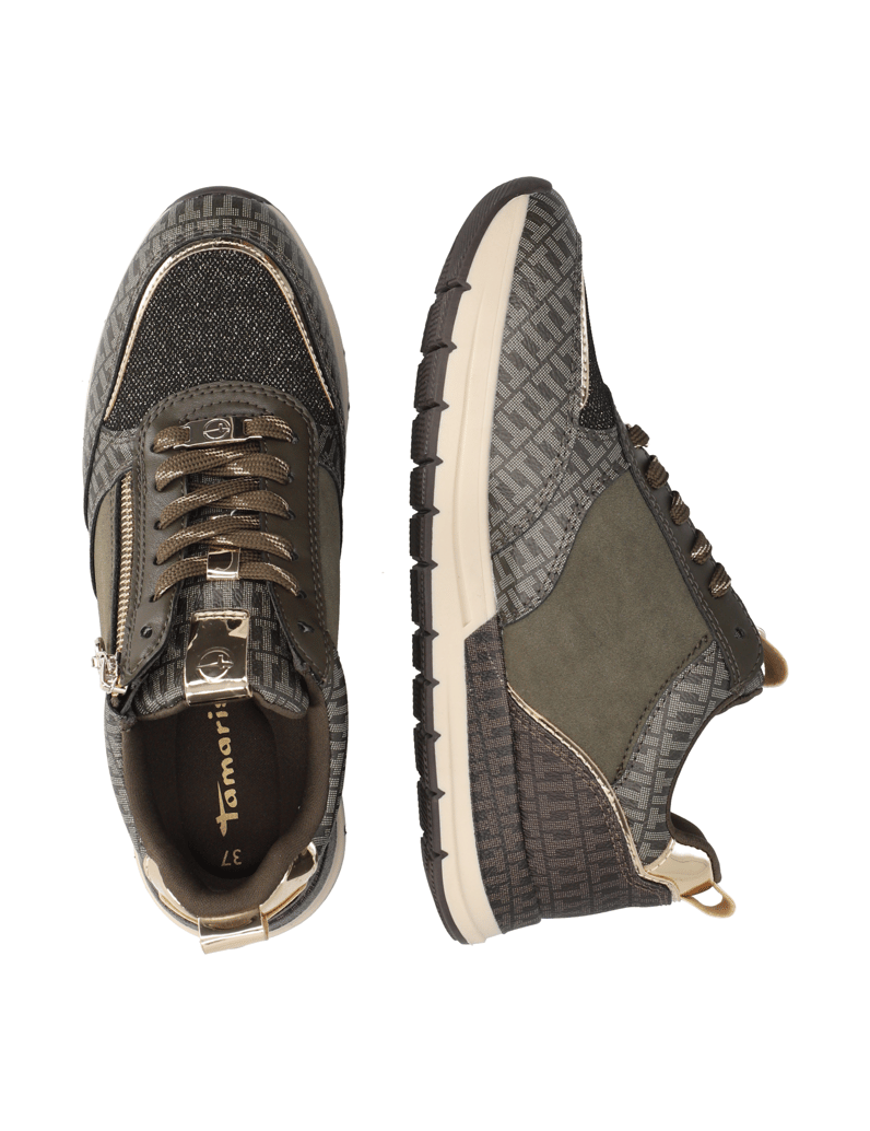 TAMARIS-Lederimitat-Sneaker-oliv