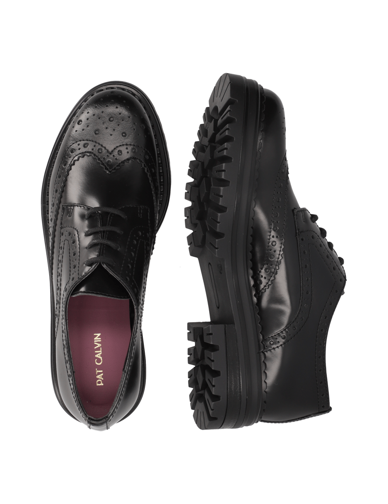 Pat-Calvin-Glattleder-Schnürer-sportiv-schwarz
