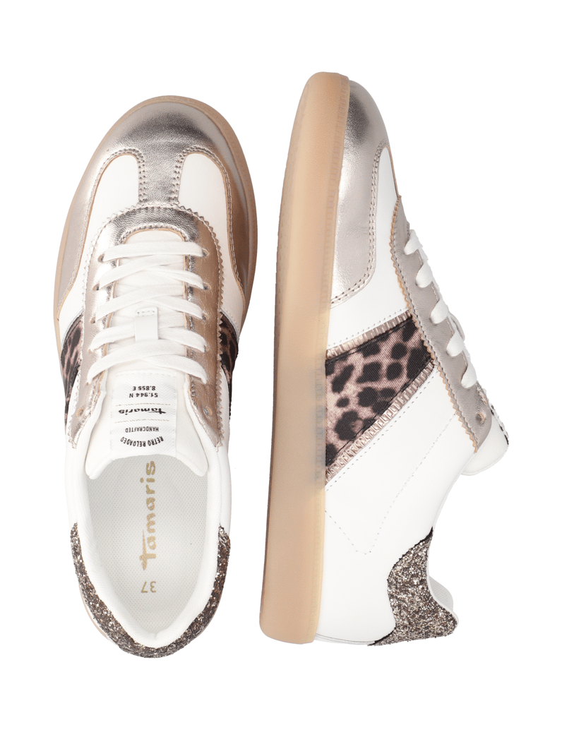 TAMARIS-gladko-usnje-superge-bela