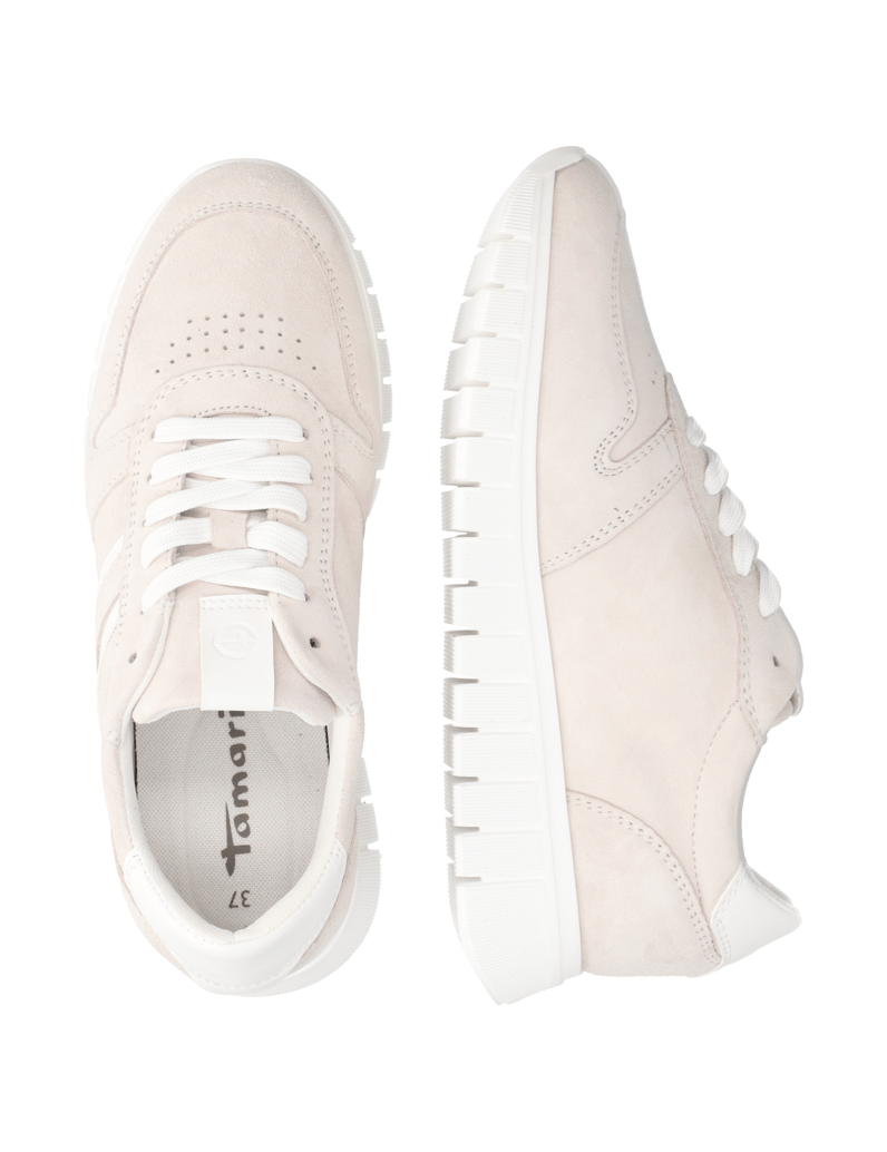 TAMARIS-velúr-tenisky-béžová