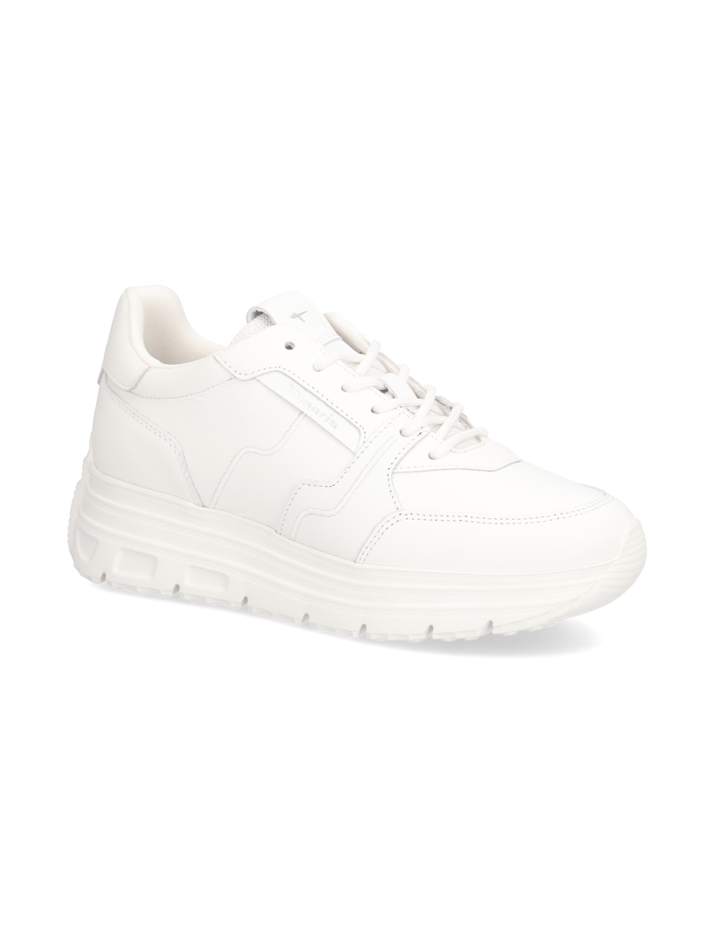 TAMARIS-hladká-koža-tenisky-biela