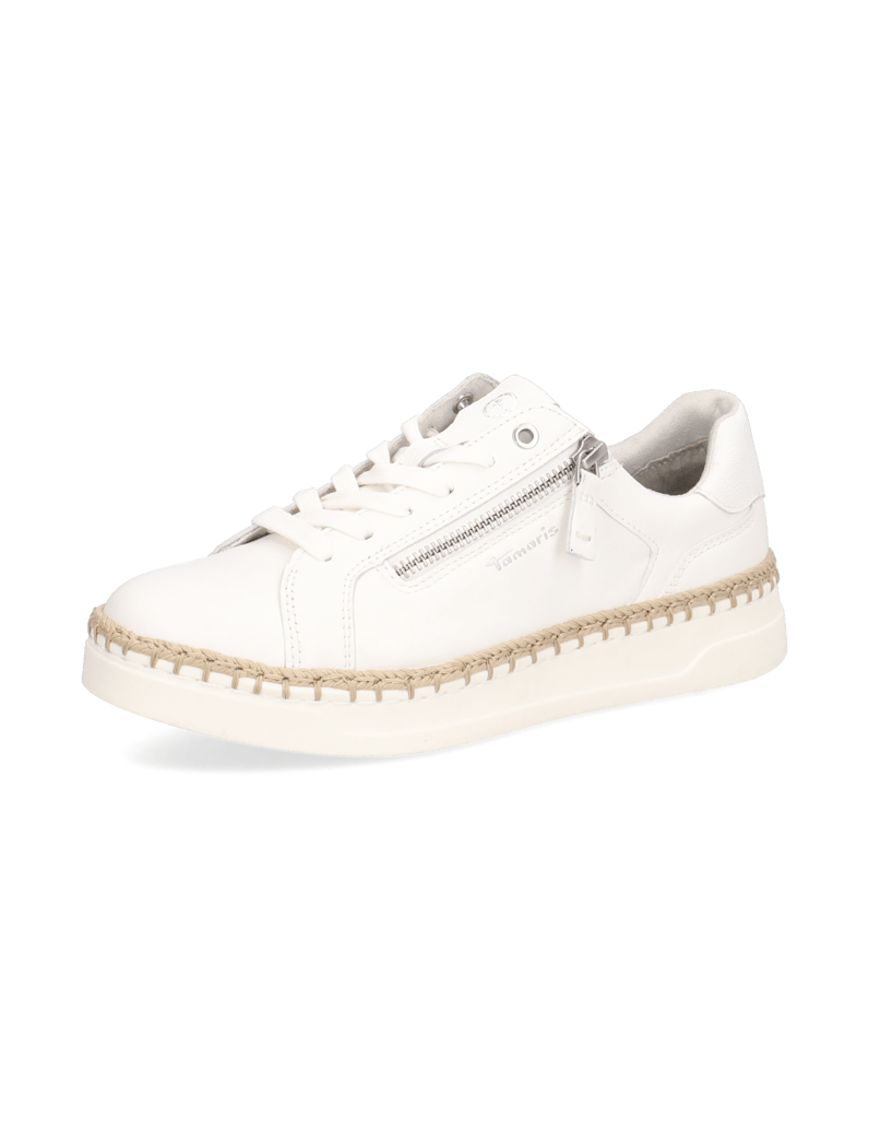 TAMARIS-hladká-koža-tenisky-biela