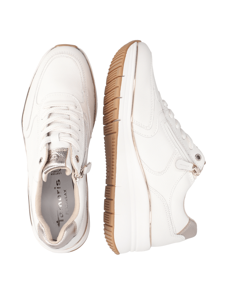 TAMARIS-hladká-kůže-tenisky-bílá