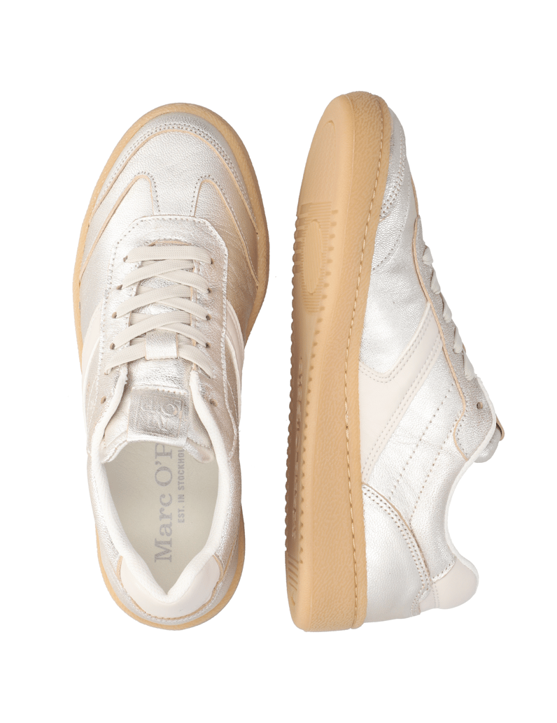 Marc-O´Polo-hladká-koža-tenisky-strieborná