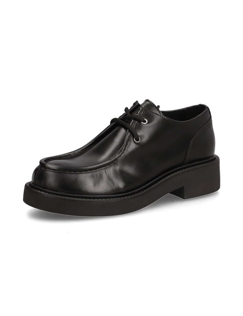 Marc-O´Polo-elegantná-šnurovacia-obuv-čierna