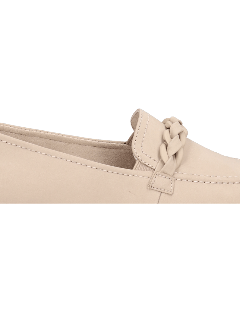 TAMARIS-Nubukleder-Slipper-sportiv-beige