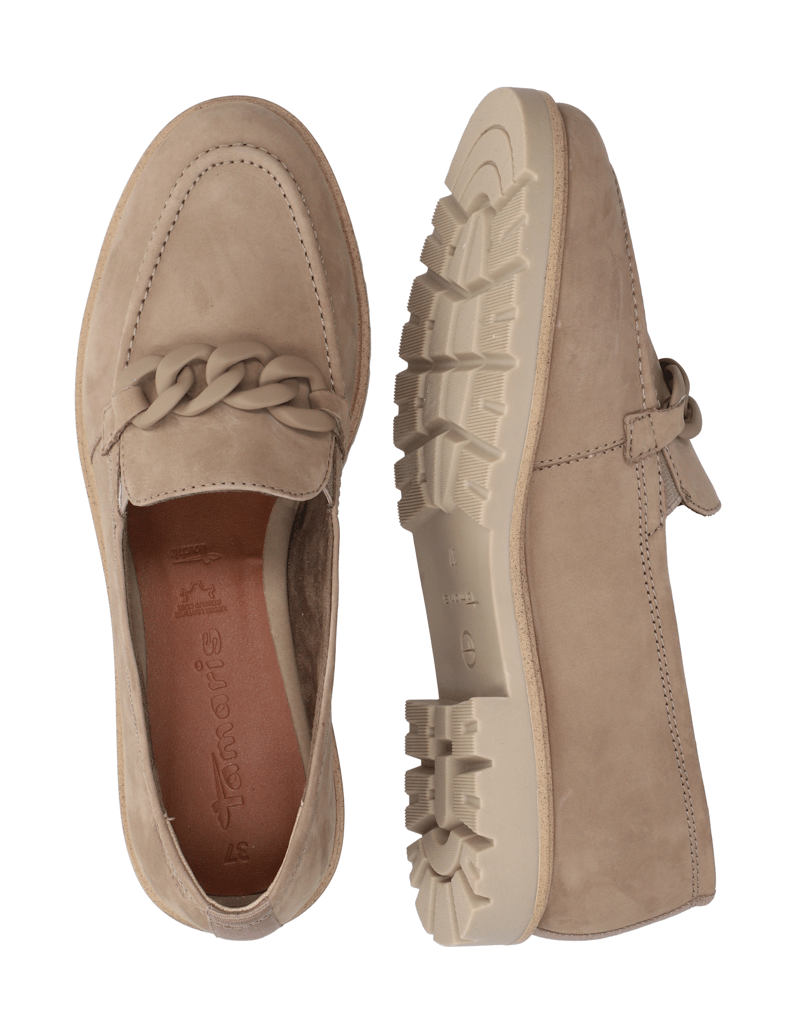 TAMARIS-Nubukleder-Slipper-schwarz