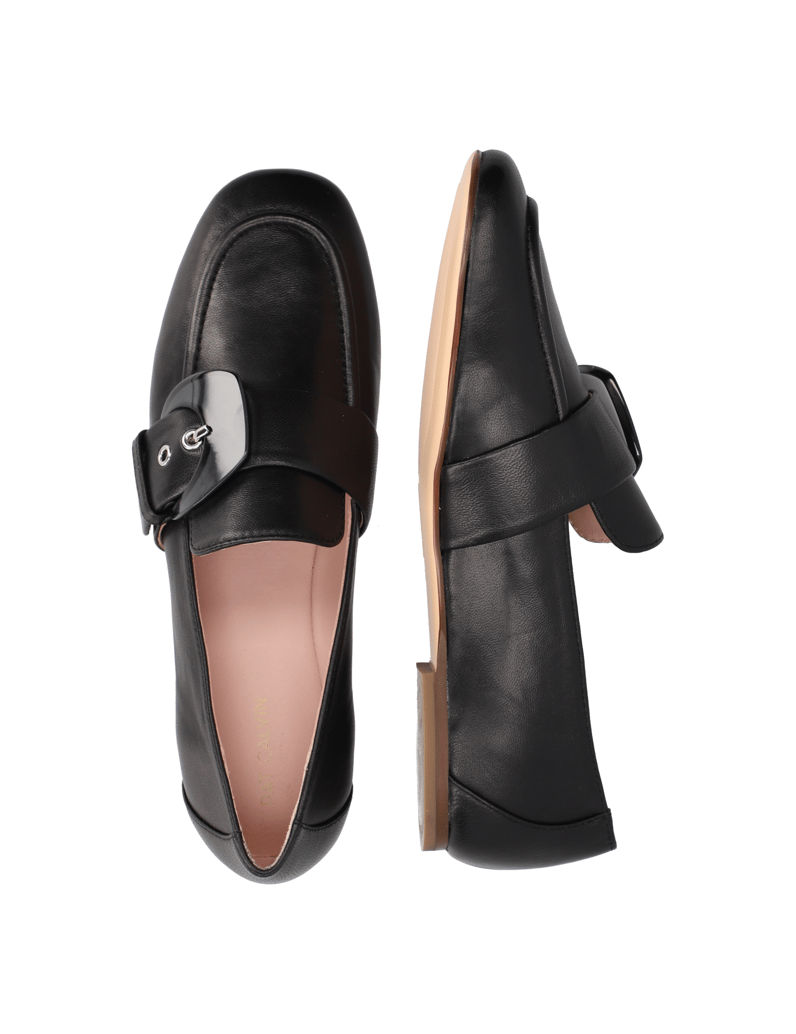 Pat-Calvin-Glattleder-Slipper-schwarz