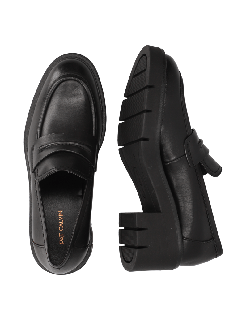 Pat-Calvin-hladká-kůže-klasické-nazouvací-boty-černá