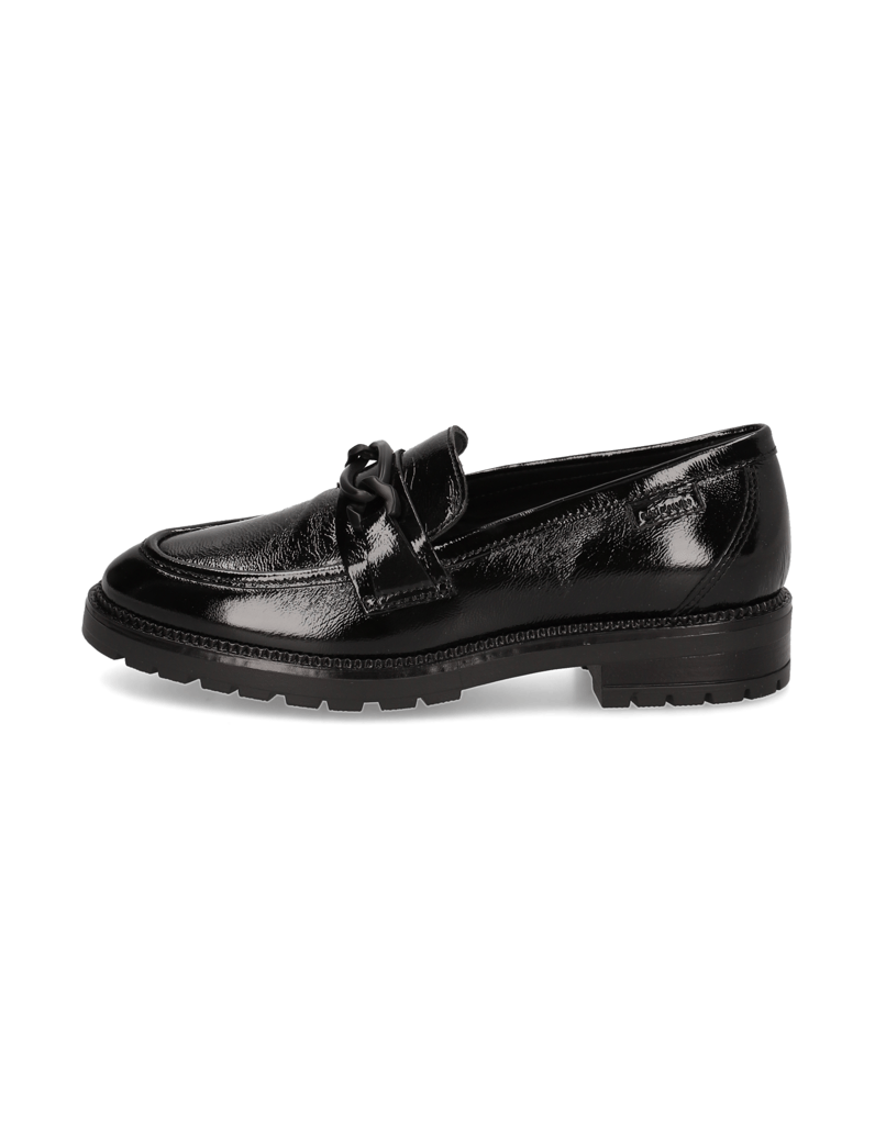 Pat-Calvin-Lackleder-Slipper-schwarz