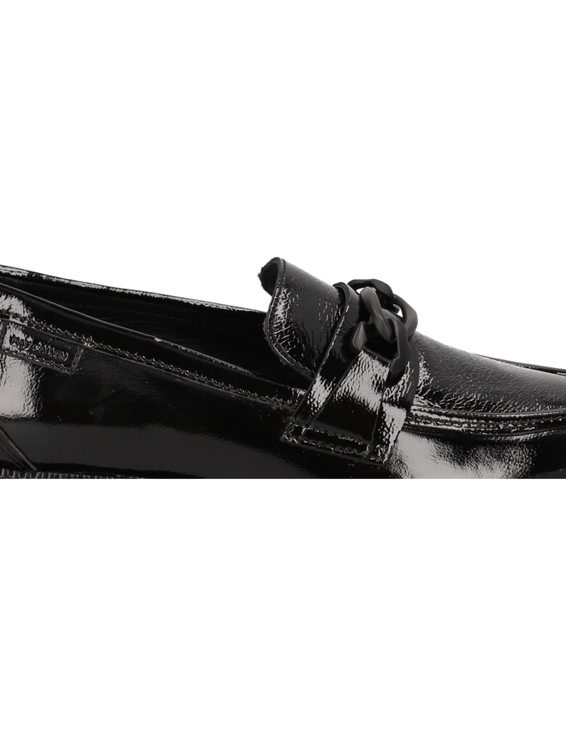 Pat-Calvin-Lackleder-Slipper-schwarz