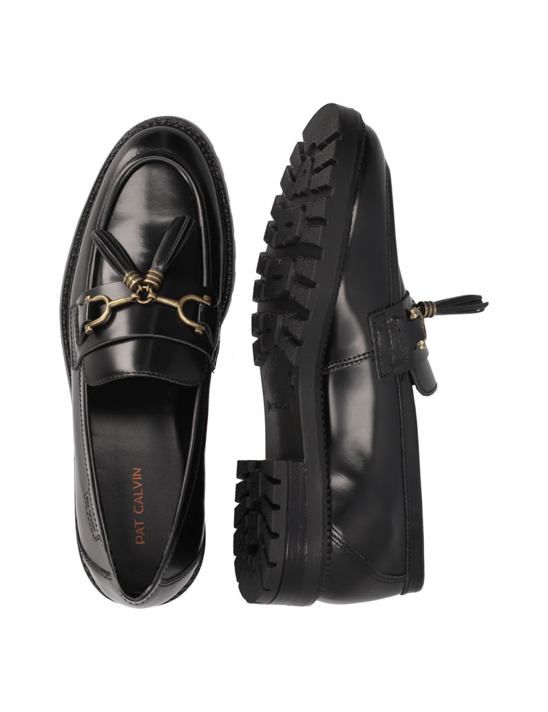 Pat-Calvin-hladká-kůže-klasické-nazouvací-boty-černá