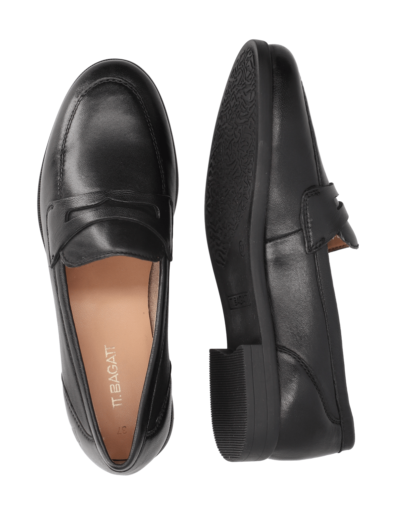 TT.-BAGATT-Glattleder-Slipper-schwarz