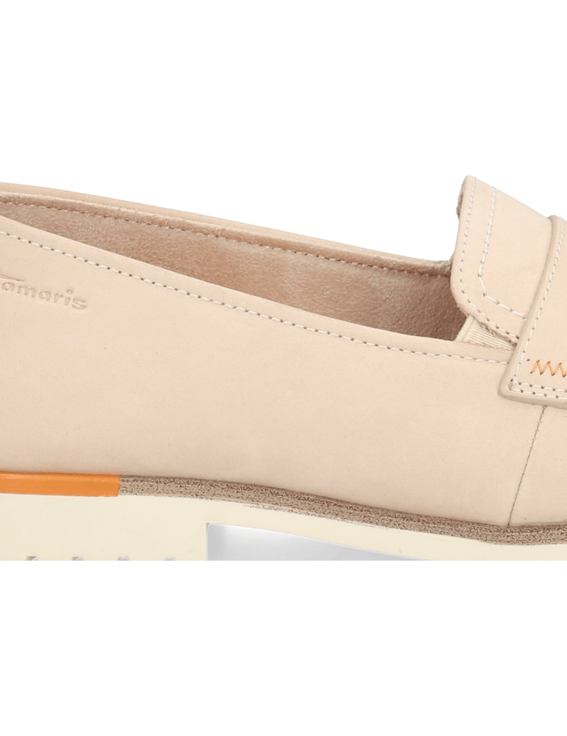 TAMARIS-Nubukleder-Slipper-beige