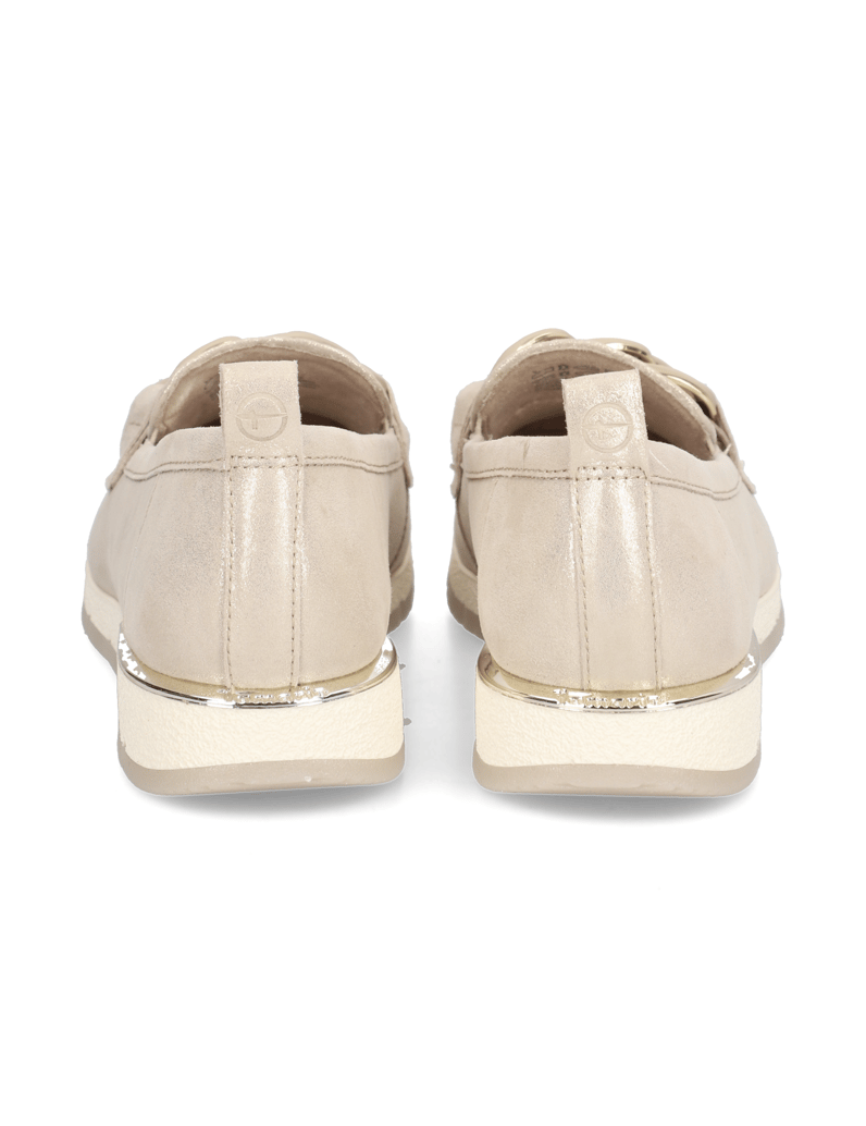 TAMARIS-gladko-usnje-športni-mokasini-zlata