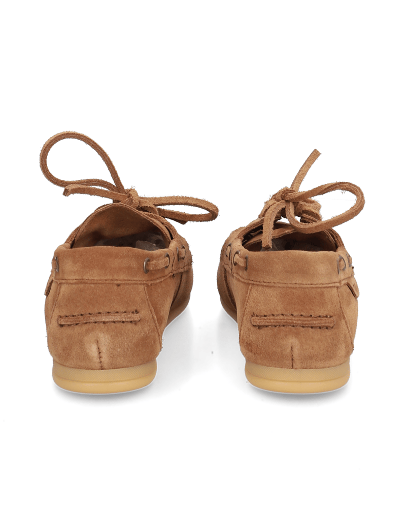 TAMARIS-Veloursleder-Slipper-cognac