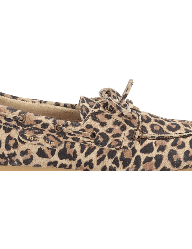 TAMARIS-Veloursleder-Slipper-cognac