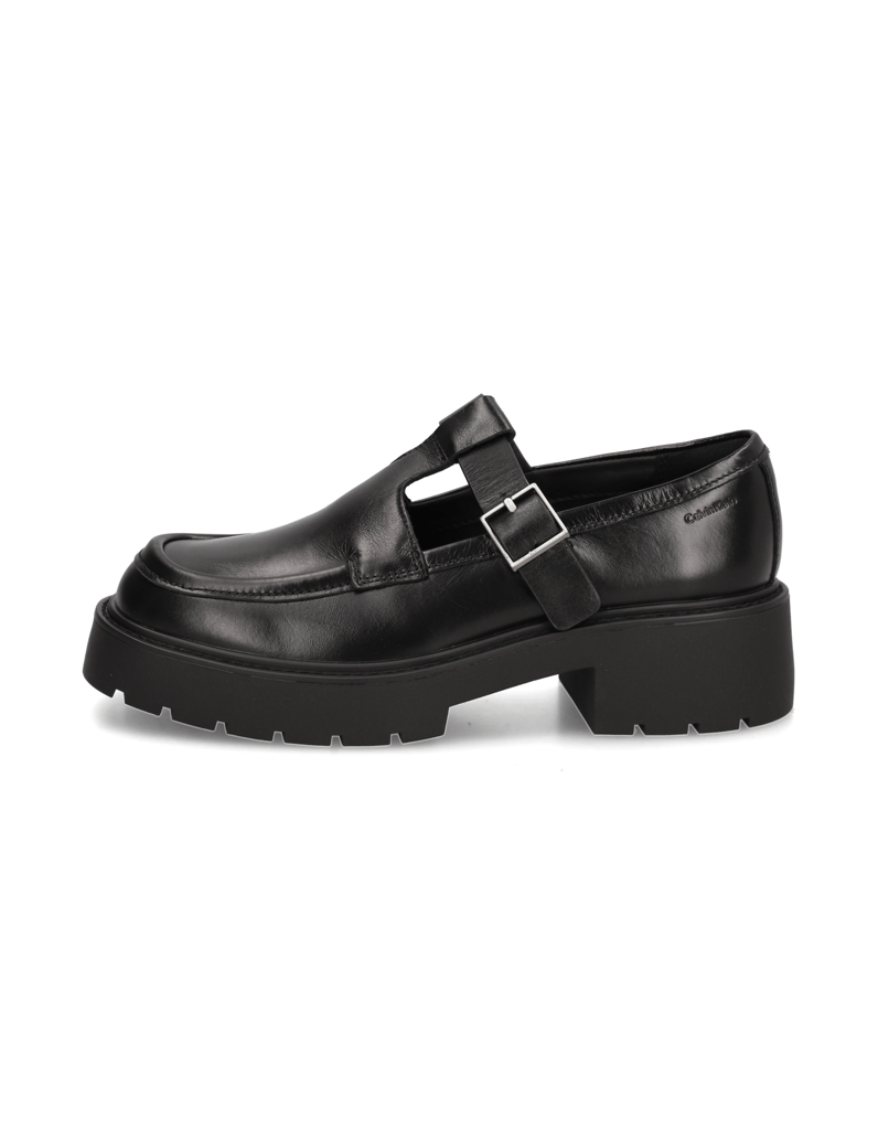 CALVIN-KLEIN-JEANS-CHUNKY-LOAFER-TBAR-POL-LTH-črna
