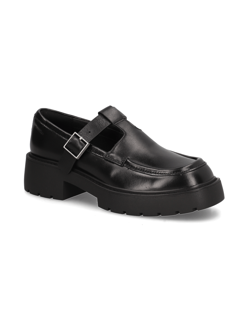 CALVIN-KLEIN-JEANS-CHUNKY-LOAFER-TBAR-POL-LTH-črna