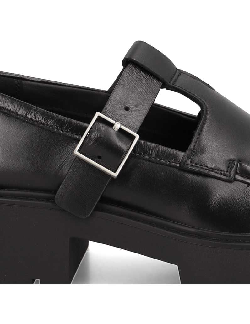 CALVIN-KLEIN-JEANS-CHUNKY-LOAFER-TBAR-POL-LTH-črna