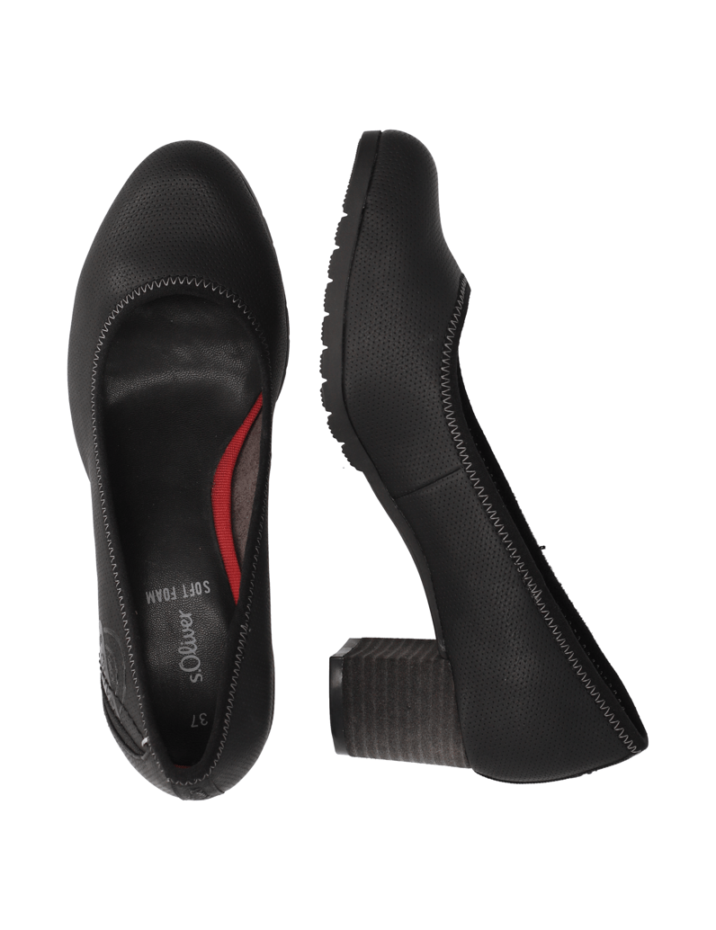 S.Oliver-Lederimitat-Pumps-schwarz