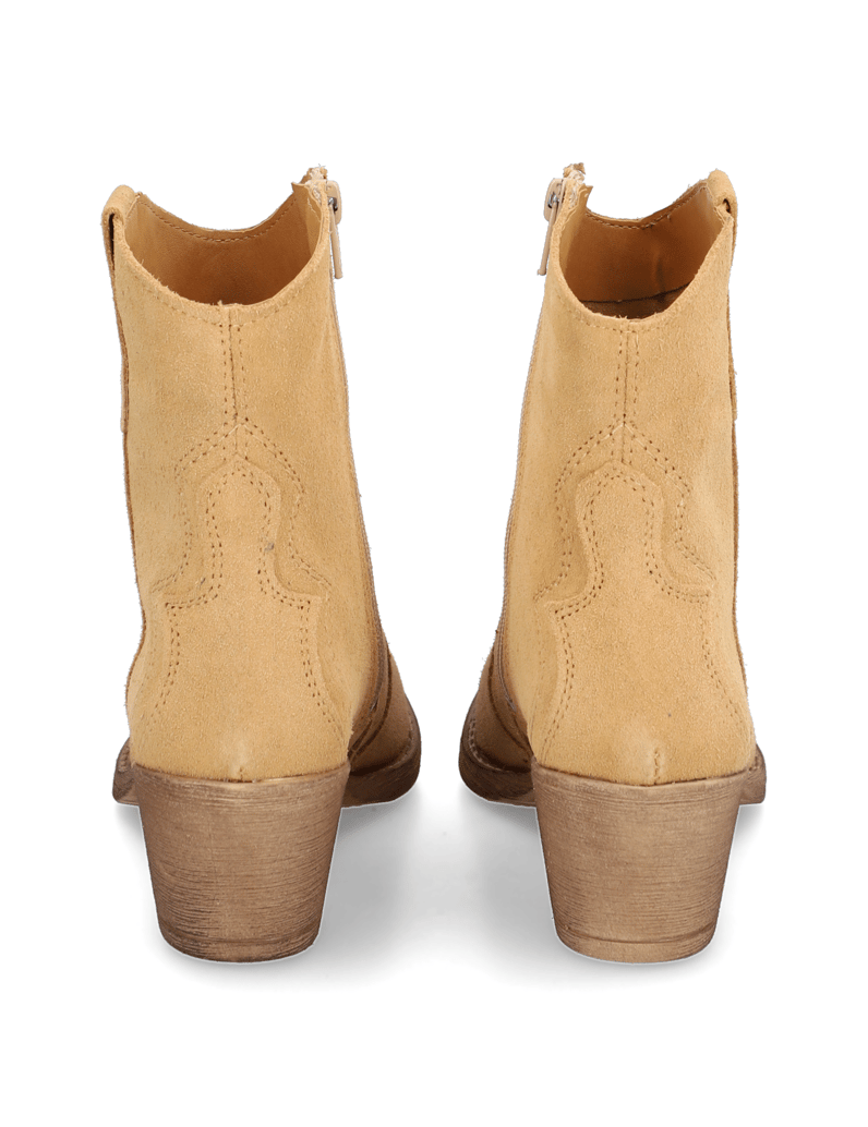 TAMARIS-Veloursleder-Stiefelette-cognac