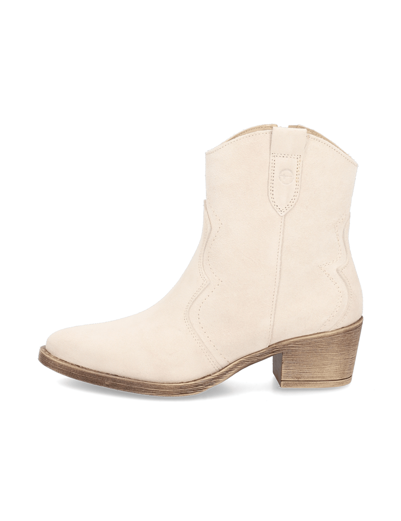 TAMARIS-Veloursleder-Stiefelette-cognac