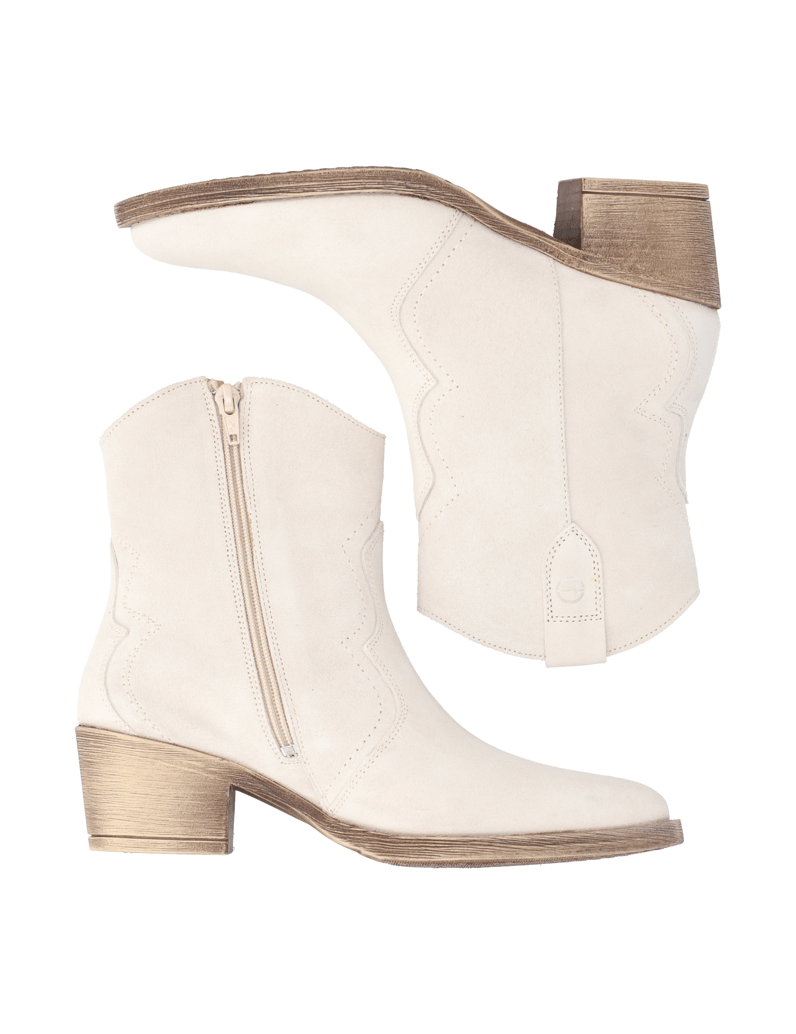 TAMARIS-Veloursleder-Stiefelette-cognac