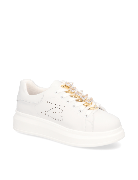 

hladká kůže tenisky, Bílá