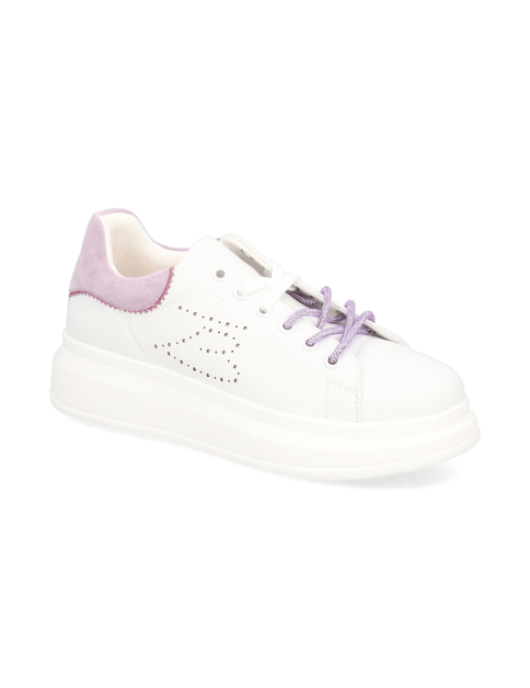 

Glattleder Sneaker, Lila