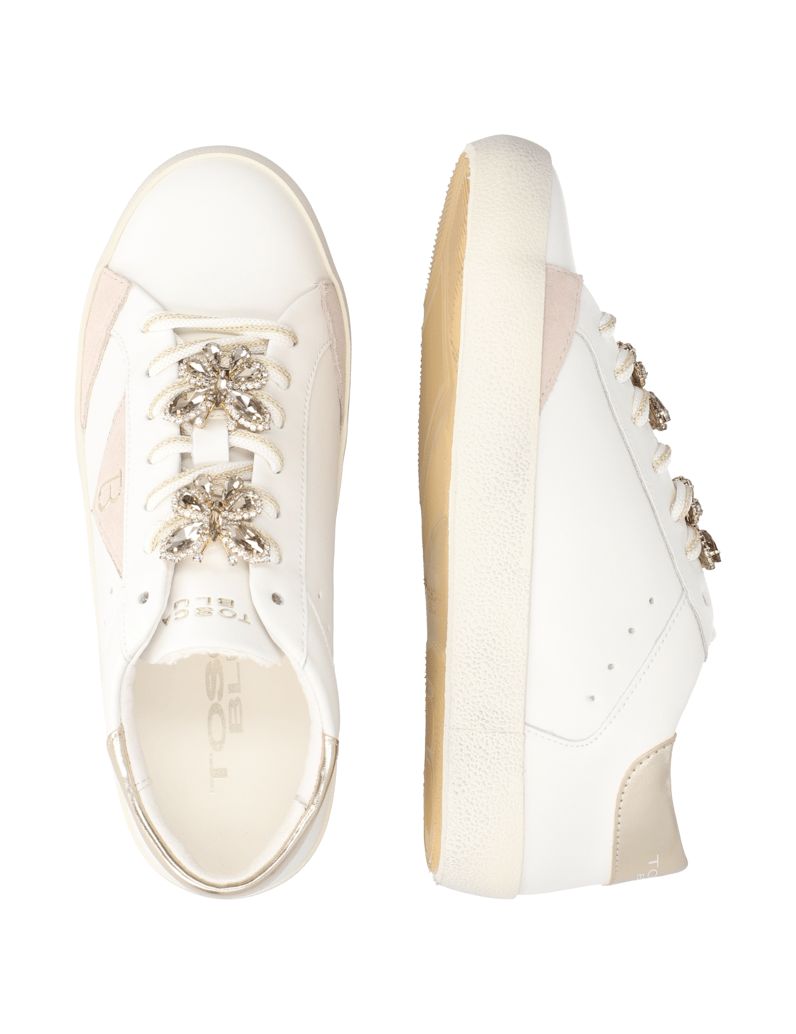 Tosca-Blu-hladká-koža-tenisky-biela