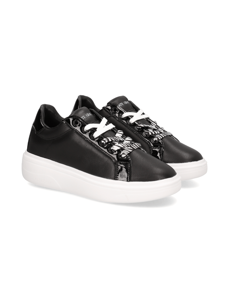 Kate-Gray-Glattleder-Sneaker-schwarz