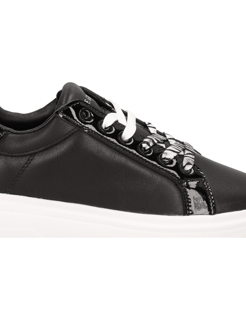 Kate-Gray-Glattleder-Sneaker-schwarz