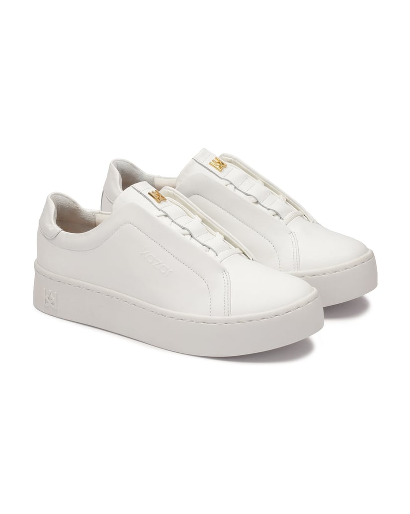 Kazar-White-sneakers-with-covered-lace-handles-biela
