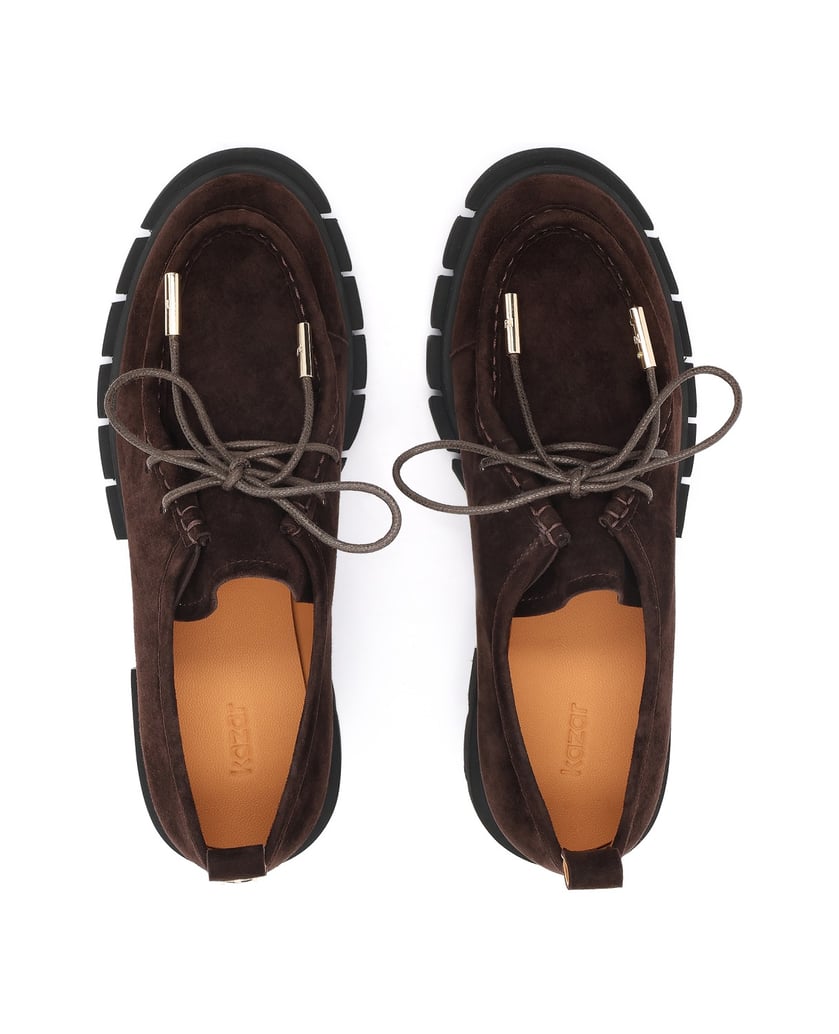 Kazar-Dark-brown-suede-shoes-with-trep-sole-tmavě-hnědá