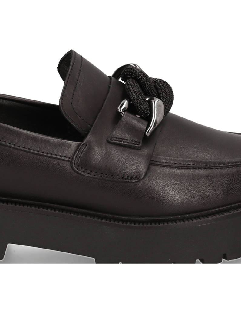 Kate-Gray-Glattleder-Slipper-schwarz