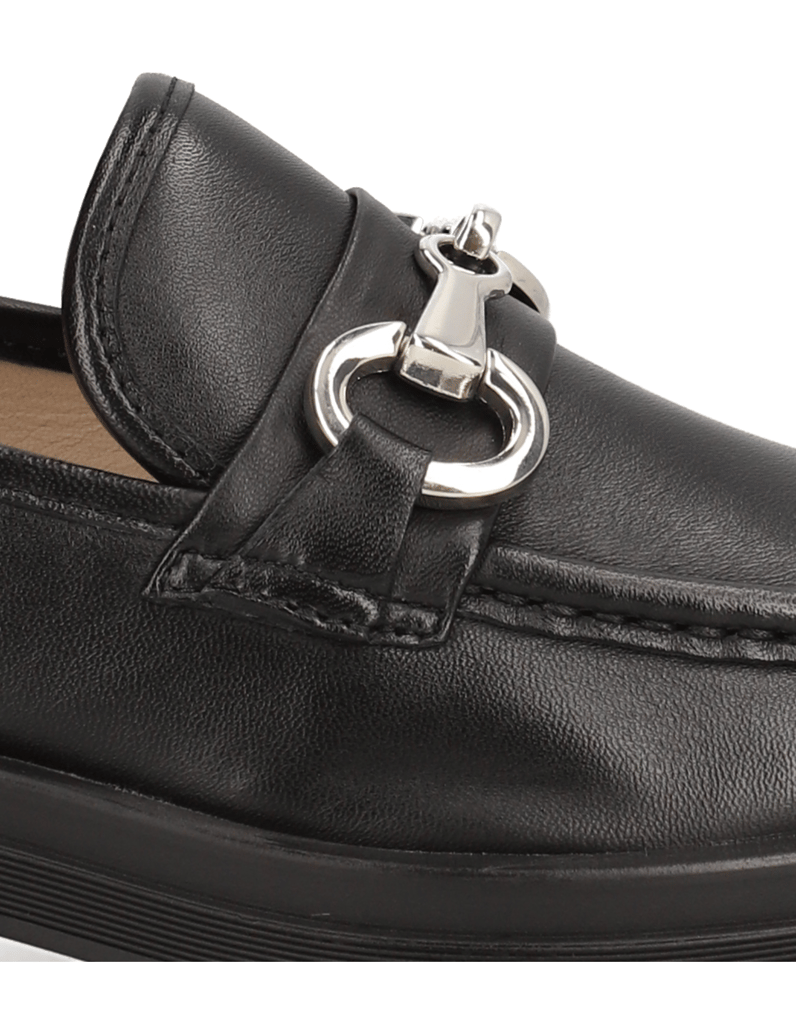 Kate-Gray-Glattleder-Slipper-schwarz