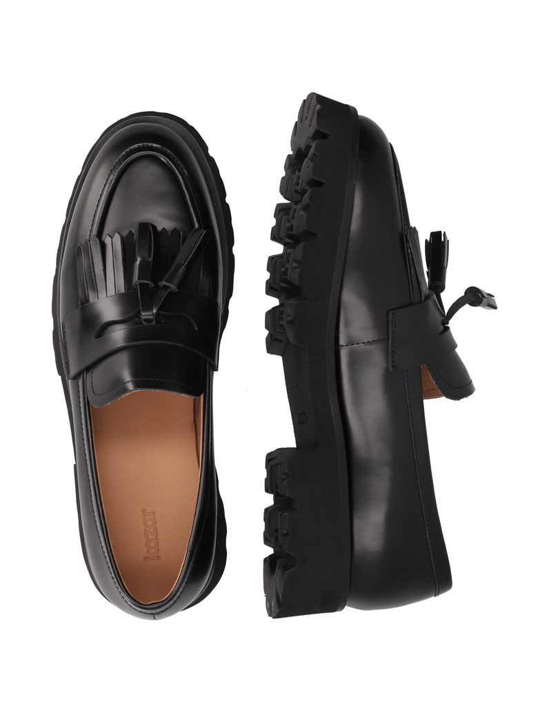 Kazar-Schlupfschuhe-mit-dicker-Sohle-schwarz