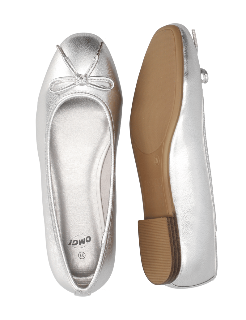OMG!-baleríny-stříbrná