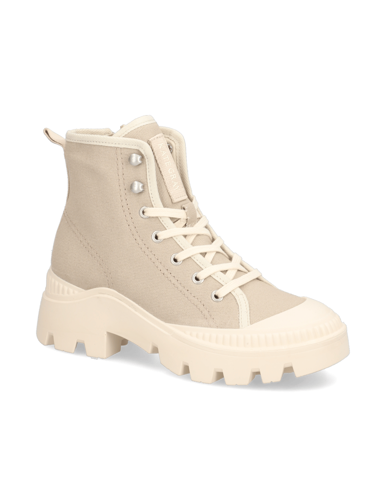 Kate-Gray-textil-šněrovací-kotníčkové-boty-černá