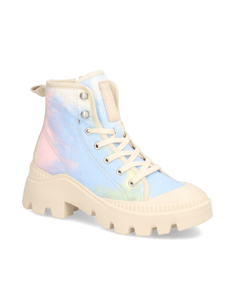 Kate-Gray-textil-šněrovací-kotníčkové-boty-černá