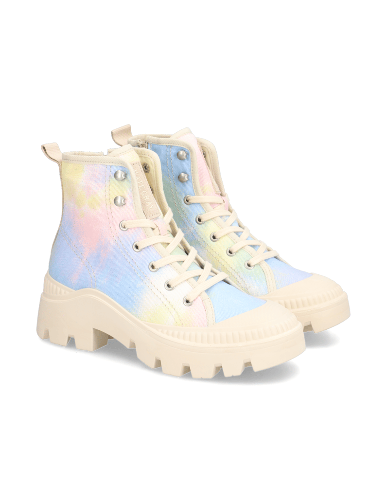 Kate-Gray-textil-šněrovací-kotníčkové-boty-černá