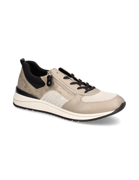 

Lederkombination Sneaker, Strieborná