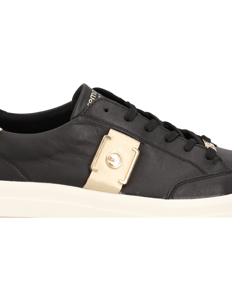 Remonte-Glattleder-Sneaker-schwarz